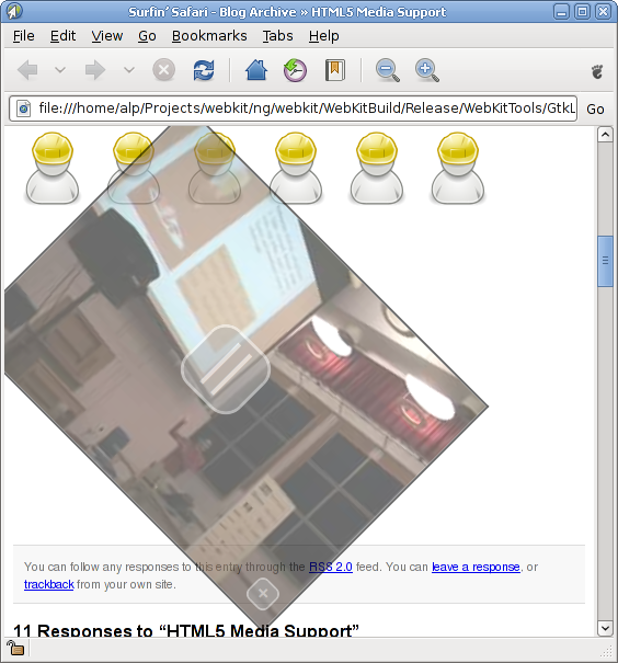 WebKit HTML5 video support with GStreamer