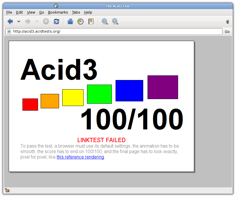 WebKit gets 100% on Acid3